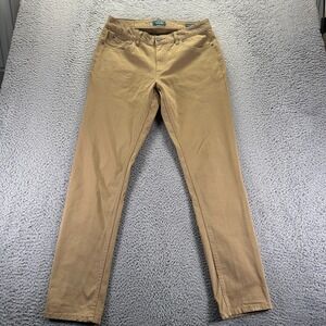 Taylrd Pant Mens 32x32 Beige Cotton Chino Straight Leg Classic Career Stretch